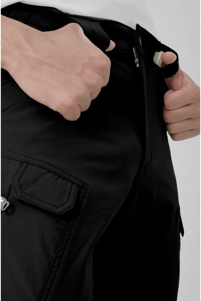 Longberg Tactical Outdoor 4-Season Lycra Water-Repellent Quick-Drying Traking Tactical Pants Color: Black