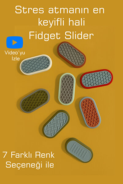 Alfa Tshirt Mıknatıslı Oval Yeni Nesil (Haki) Stres Oyuncağı – Magnetik Fidget Slider