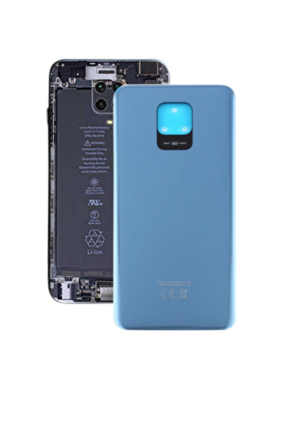 Piaks Xiaomi Redmi Note 9 Pro Arka Pil Batarya Kapak Cam M2003j6a1l Lacivert