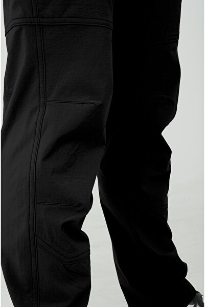 Longberg Tactical Outdoor 4-Season Lycra Water-Repellent Quick-Drying Traking Tactical Pants Color: Black