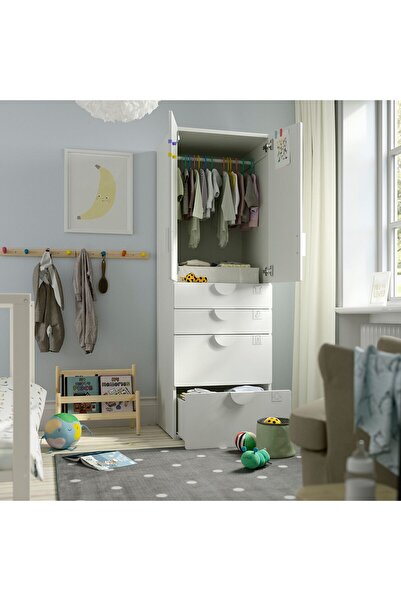 IKEA Len Çocuk Halısı, Gri-noktalı, 133x160 Cm