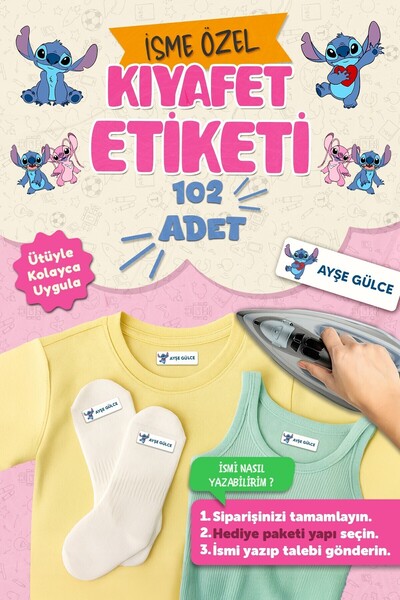 MSticker Kıyafet Etiketi - Okul Kıyafetlerine Kişiye Özel 30 Saniyede Kolay U...