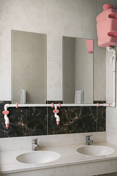 hilal kimya Central Storage 10 Lt 2 Faucets Bottom Press |   Liquid Soap Dispenser – for School, Mosque and Bulk Use