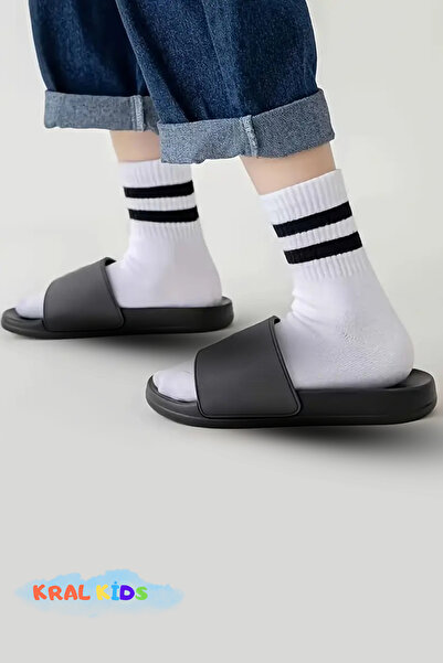 Lüx Kral Момиче - Момче (12 чифта) Чорапи за тенис, памучни, не изпотяващи, за ученици, за училище, детски чорапи