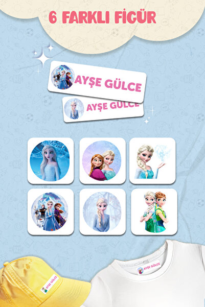 MSticker Kıyafet Etiketi - Okul Kıyafetlerine Kişiye Özel 30 Saniyede Kolay Uygulama Yıkanabilir - Elisa
