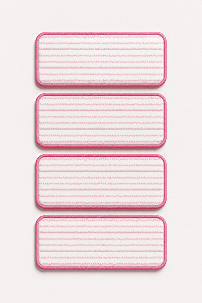 DUFF CLEAN PEMBE Mikrofiber Tablet Mop Yedek Bezi4 lü Set Yüksek kaliteli mik...