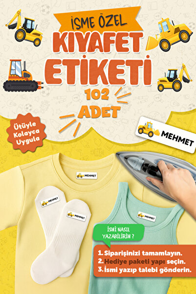 MSticker Kıyafet Etiketi - Okul Kıyafetlerine Kişiye Özel 30 Saniyede Kolay U...