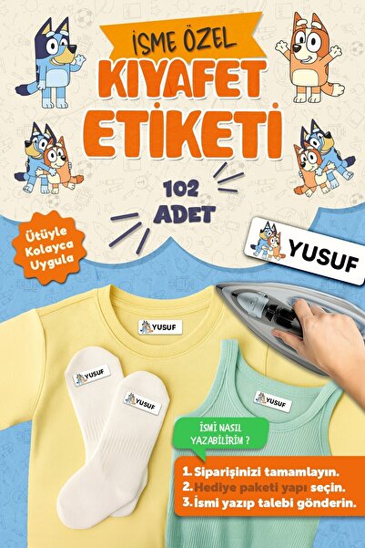 MSticker Kıyafet Etiketi - Okul Kıyafetlerine Kişiye Özel 30 Saniyede Kolay U...