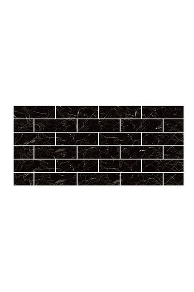 awwaline Set 10 x tapet autoadeziv decorativ, awwaline, negru, model marmura, spuma moale, lavabil, adeziv pu