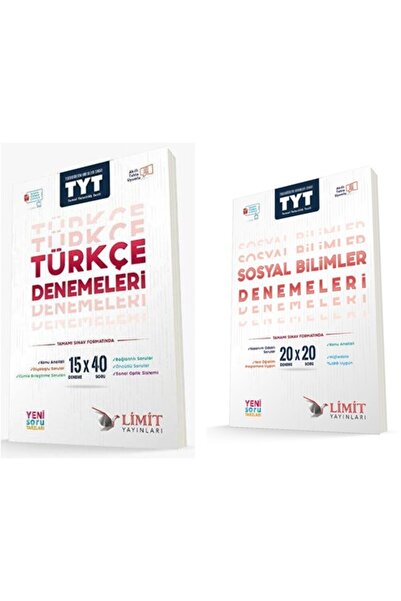 Limit Yayınları Limit Tyt Türkçe + Sosyal Bilimler Deneme Seti 2 Kitap 2024
