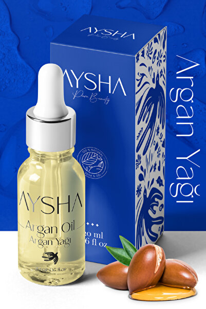 Aysha زيت الأرغان 20 مل - زيت أرغان نقي وطبيعي 100% للعناية بالبشرة والشعر - ...
