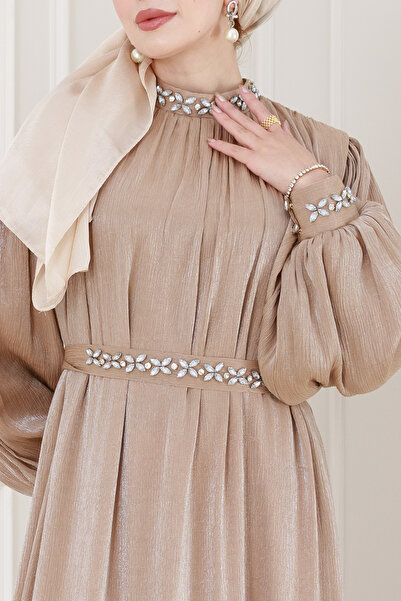 Sevitli Taş İşlemeli Simay Abiye-VİZON