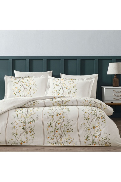 Linens Orange King Kamquat Duvet Cover Set