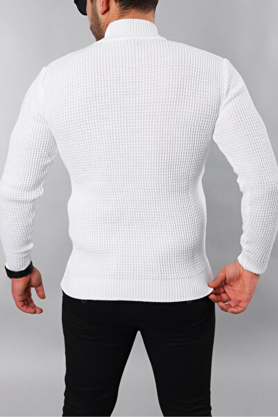 YXC Trend Maker Чоловічий вузький крій, напівкомір, товстий кашеміровий светр з ребристою обробкою