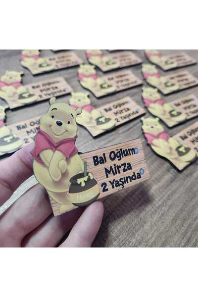 fırsatlar diyarı Doğum Günü 1 Yaş - 2 Yaş Bebek Çocuk Magnet Hediyelik Winnie...