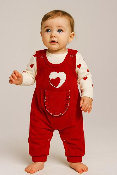 bebekyol Baby Girl Romper with Heart