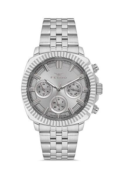 FERRO Silver Steel Cord Men's Wristwatch Lfm11627Awt-A