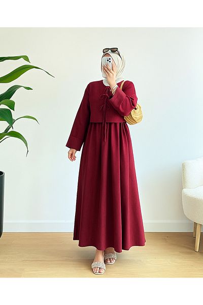ENDAMIM Linen Skirt Set