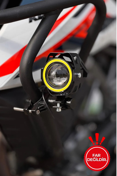 Motobros Motosiklet Sis Farı Braketi Motor Sis Farı Ayağı Sis Farı Montaj Apa...