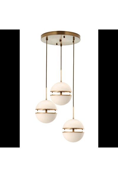 NZL Lighting LEDLİ ÜÇLÜ YUVARLAK AVİZE A-167-3