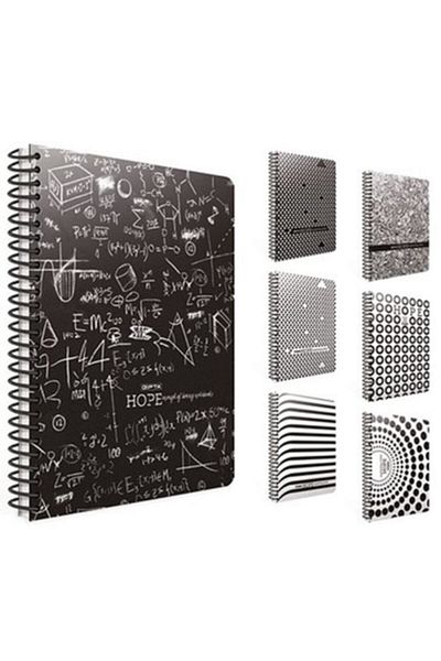 Gıpta Hope Spiral Cardboard Cover 18.5x26 Cm 80 Sheets Checkered Notebook