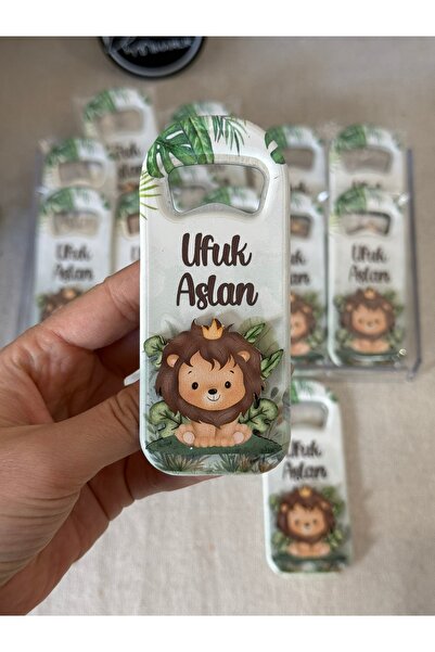 Baykuş Craft Mimarlık 3D منقوشة مولود جديد هدية طفل فتاحة مغناطيس-سفاري الأسد...