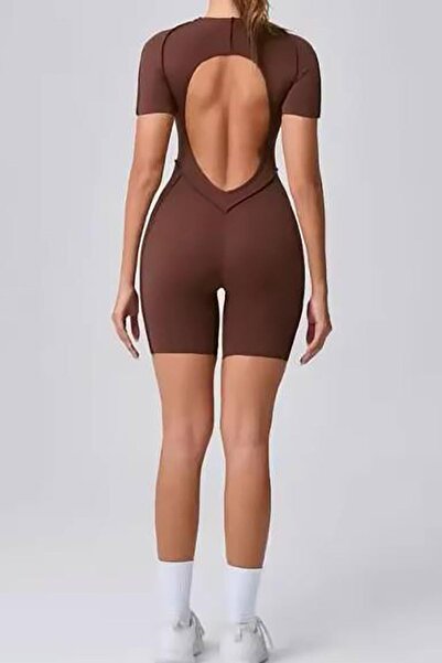 Bikini Mayokini Dünyası Ολόσωμη φόρμα με ανοιχτή πλάτη - Καφέ