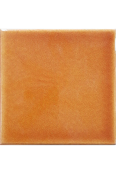Armada Çini 12,5x12,5 Cm Düz Karamel Çini Seramik Karo