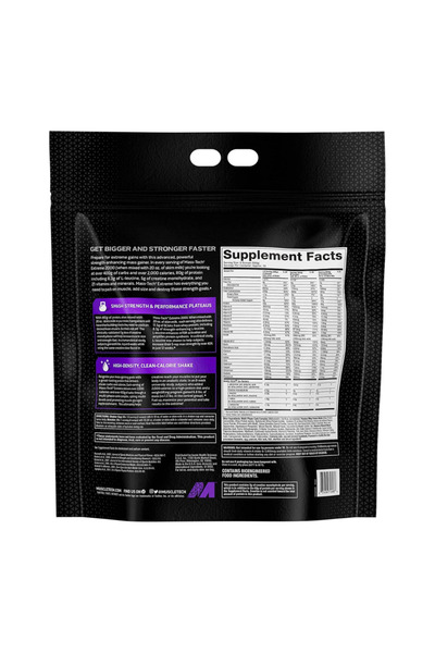 MUSCLETECH MassTech Extreme 2000 Mass Gainer لزيادة الكتلة العضلية وزيادة حجم العضلات - ميلك شيك الفانيليا - 7 أرطال
