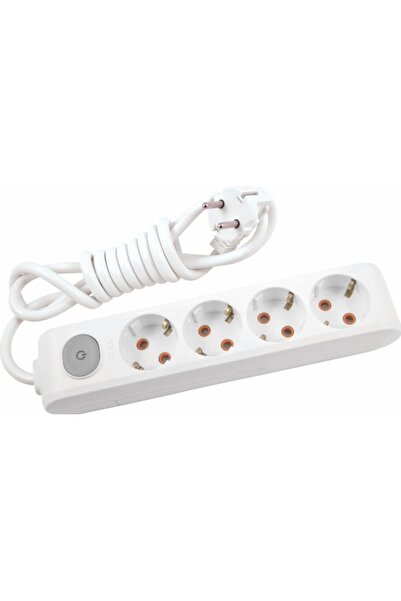 VİKO Viko Dörtlü Topraklı Priz Anahtarlı 5mt (ÇOCUK KORUMALI)