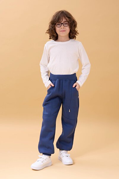 Perendi Παχιά τσέπη Jogger Unisex Παιδικό Φούτερ Indigo