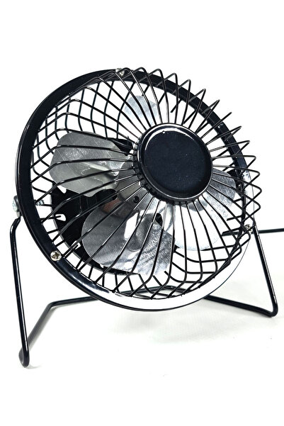 Binbirreyon Mini Metal Masa Üstü Vantilatör 360 Derece Ayarlanabilir Usb Girişli 140mm Nc027