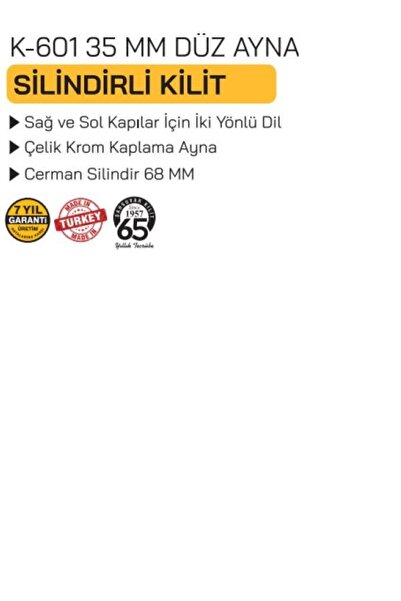 şahsuvar DAİRE KİLİDİ 35MM DÜZ AYNA