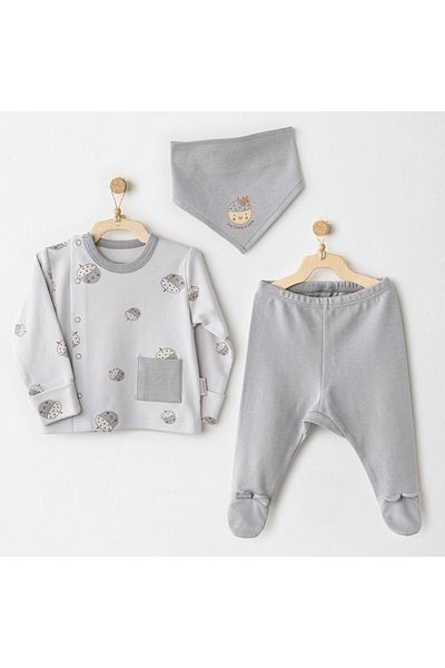 andywawa Baby Zibin Set 3 Pcs Side Snap Set Hello Autumn
