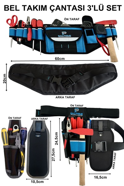 Satış Diyarı Bel Takım Çantası Elektrikçi Çantası İnşaatçı Çantası Hırdavat Ç...
