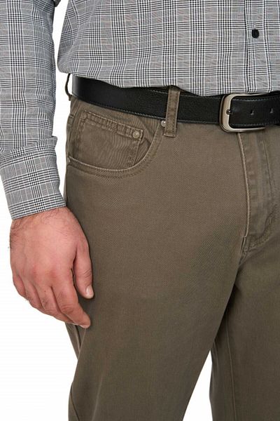 Realize Realize straight-pocket casual pants, ash brown
