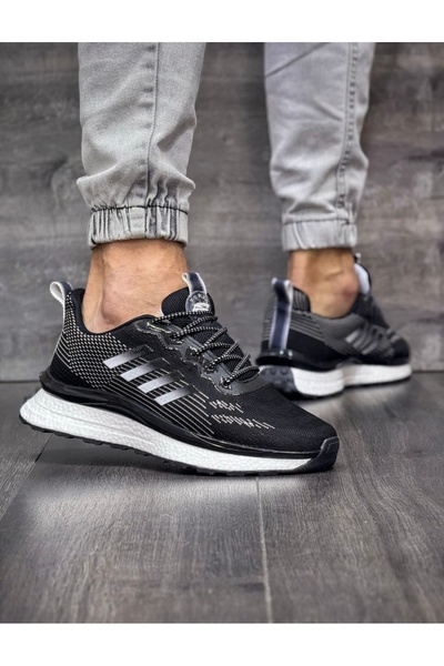 Budaks Pantofi sport negri pentru bărbați, ocazional, pantofi confortabili pe...