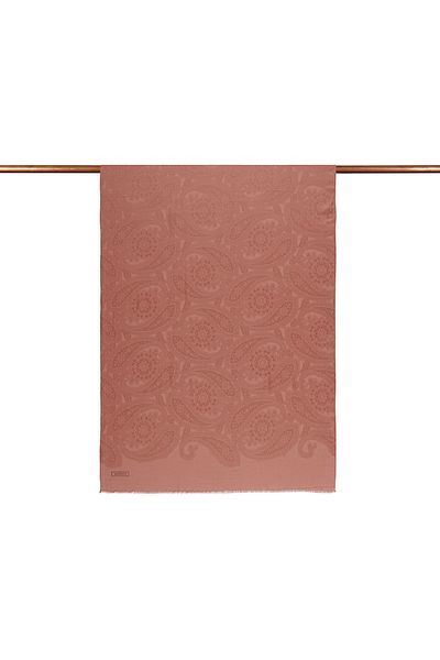 ipekevi Four Seasons Copper Blue Patterned Shawl