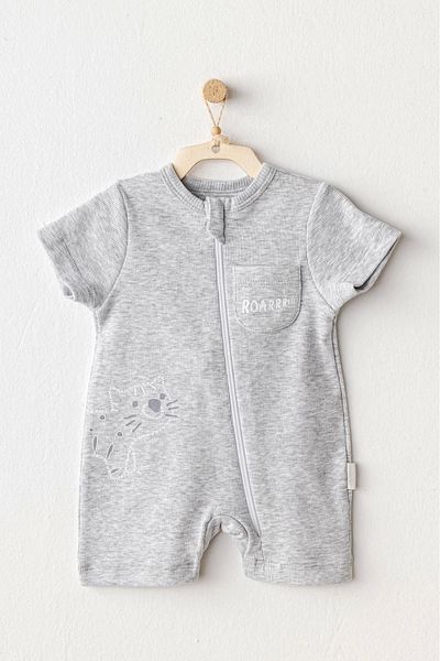 andywawa Ac25810 Romper Little King Baby Jumpsuit Gray