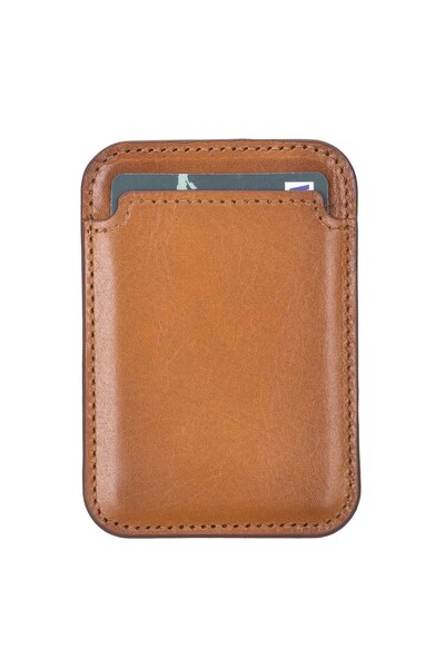 PLM Maggy Leather Card Holder Rst2Ef Tan