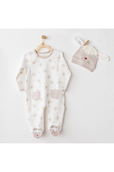 andywawa Baby Jumpsuit Set Romper Hat Set Tinny S Sheeps