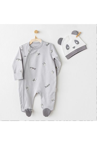 andywawa Baby Jumpsuit Set Romper Hat Set Keep Smiling