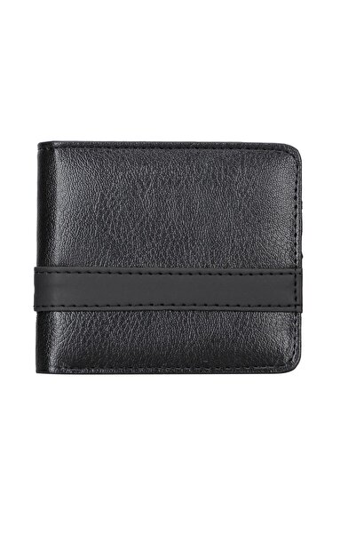 PLM Lio Faux Leather Men's Wallet Black