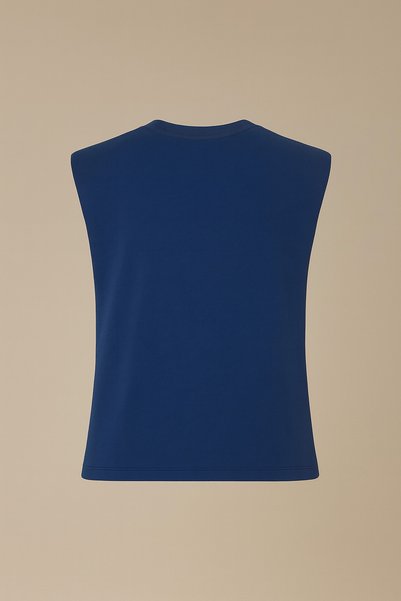 poupee Padded Sleeveless Combed Cotton Women's Blouse, Sleeveless T-Shirt, Women's T-Shirt, Padded T-Shirt, Knitted Women's T-Shirt