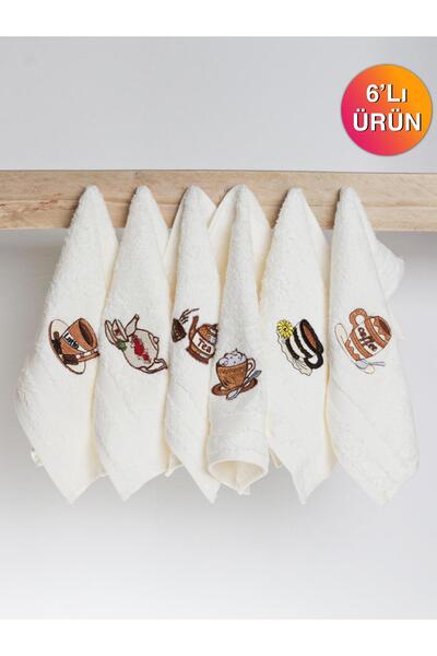 Ender Home Set kuhinjskih peškira sa temom kafe 30x30 cm 6 kom.