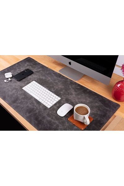 PLM Leather Table Mat 91*48cm Vs4Ef Gray