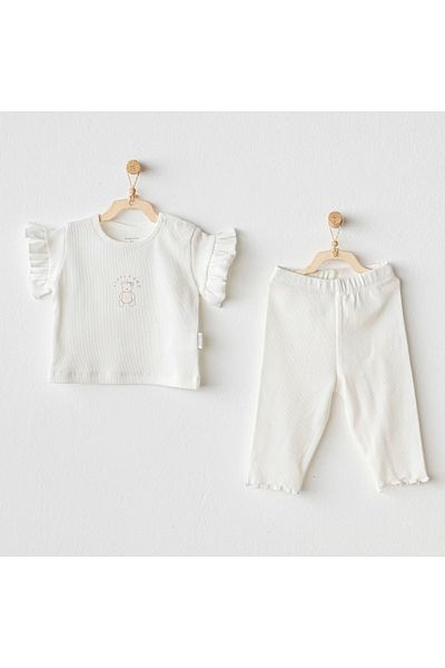 andywawa Ac25898 Basic 2-Piece Set Ecru