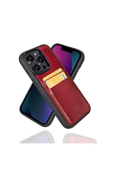 Bouletta Apple iPhone 14 Pro Uyumlu Deri Arka Kapak FXCP V4EF