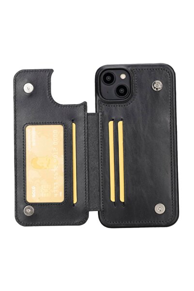 Bouletta Apple iPhone 14 Plus Uyumlu Deri Kılıf UBW RST1