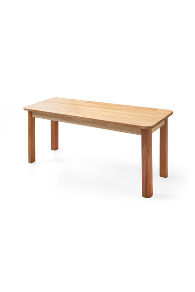 Bensett Sitta Bench, %100 Masif Ahşap Bank, 100x35 Cm, Naturel